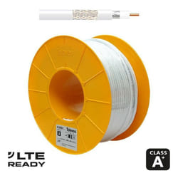 Cavo antenna TV - 100m bobina Cavo TV coassiale SK6Fplus BLANCO