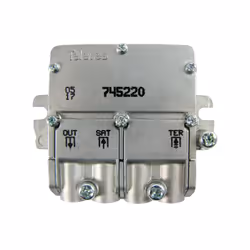 Mini-mixer a 2 ingressi per combinare un segnale terrestre e un segnale satellitare sullo stesso downlink Le sue innovative d ...