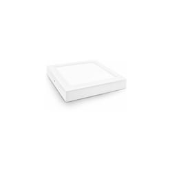 Alfa - Downlight led quadrato matel superficie bianca 18w freddo