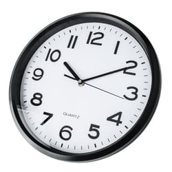 Küken 33676 orologio da parete e da tavolo Orologio al quarzo Rotondo Nero, Bianco