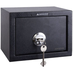 Arregui - Class T17K Cassaforte in Acciaio con Serratura a Chiave, Cassaforte a Mobile per Abitazioni, Facile da usare e installare, 17 x 23 x 17 cm,