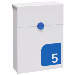 Cassetta postale individuale per esterno di piccole dimensioni in acciaio. Con possibilitá di personalizzarla con il numero c ...