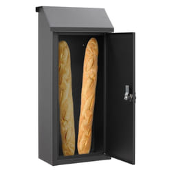 Arregui - Panera SP008NG-P Cassetta Postale per Pane in Acciaio, Grande Capacità, Cassetta delle Lettere per Pane e Giornale, Cassetta Postale per Il