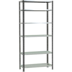 Scaffale in metallo Simon Rack con viti colore antracite/bianco 6 ripiani 2000x900x300 mm Made in Spain