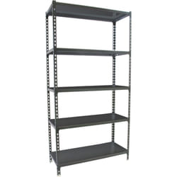 Scaffale in metallo Simon Rack senza viti colore antracite 5 ripiani 2000x1100x500 mm Made in Spain