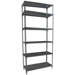 Scaffale in metallo Simon Rack senza viti colore antracite 6 ripiani 2500x800x500 mm Made in Spain