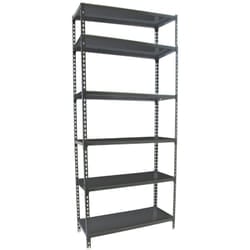 Scaffale in metallo Simon Rack senza viti colore antracite 6 ripiani 2500x900x500 mm Made in Spain