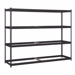 Scaffale a medio carico senza viti 2000x1500x900 mm. Colore ANTRACITA/ANTRACITA. La portata è di 600 kg. Non include vassoi m ...