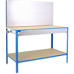 Simonrack - Scaffale in metallo Simon Rack senza viti colore blu/galvanizzato/legno 2 ripiani 1445x1210x610 mm Made in Spain