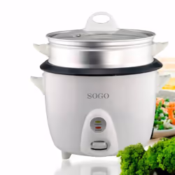 Sogo ARR-10065 cuoci riso 1,5 L 500 W Bianco - Vista aggiuntiva 8