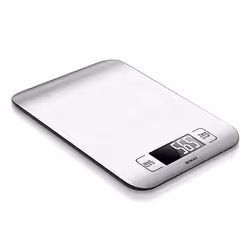 Sogo BAC-SS-3950, Bilancia da cucina elettronica, 5 kg, 1 g, Argento, Acciaio inox, Acciaio inox