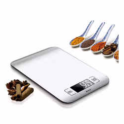 Sogo BAC-SS-3950 bilancia da cucina Argento Superficie piana Rettangolo Bilancia da cucina elettronica