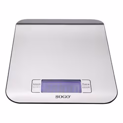 Sogo BAC-SS-3950 bilancia da cucina Argento Superficie piana Rettangolo Bilancia da cucina elettronica