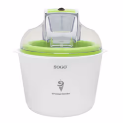 Sogo MHE-SS-10715, Gelatiera con contenitore per gelatina, 1,5 L, 1 ciotole, Verde, Bianco, Alluminio, 228 mm