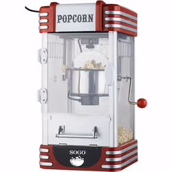 Sogo PAL-SS-11350 macchina per popcorn Nero, Rosso, Acciaio inox - Vista aggiuntiva 5