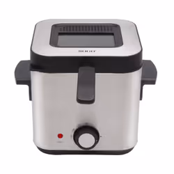 Sogo FRE-SS-10430 friggitrice Singolo 1,5 L Indipendente 900 W Nero, Acciaio inox