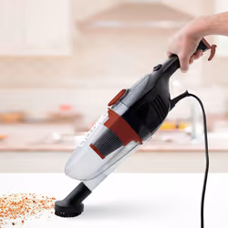Sogo ASP-SS-16180 Aspirapolvere elettrica AC Secco HEPA Senza sacchetto 0,8 L 600 W Nero, Argento