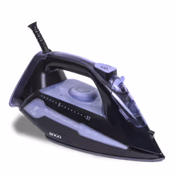 Sogo PLA-SS-6330-L ferro da stiro Ferro da stiro a secco e a vapore Piastra in Ceramica 2400 W Nero, Blu