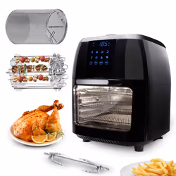 Sogo FRE-SS-10465 friggitrice Singolo 10 L Indipendente 1800 W Friggitrice ad aria calda Nero, Argento