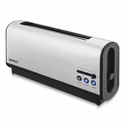 Sogo TOS-SS-5390, 2 fetta/e, Nero, Acciaio inox, Acciaio inox, Pulsanti, Livello, 900 W, 220 - 240 V