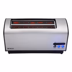 Sogo TOS-SS-5395 tostapane 7 4 fetta/e 1200 W Nero, Acciaio inox