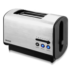 Sogo TOS-SS-5385 tostapane 7 2 fetta/e 850 W Nero, Acciaio inox
