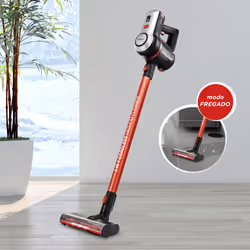Sogo ASP-SS-16170 scopa elettrica Aspirapolvere a bastone 2 in 1 Batteria Secco HEPA Senza sacchetto Nero, Rosso, Argento 2,2 Ah