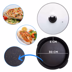 Sogo PIZ-SS-100 macchina e forno per pizza 1 pizza(e) 1500 W Nero