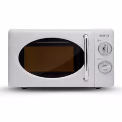 Sogo HOR-SS-890-W, Superficie piana, Solo microonde, 20 L, 700 W, Manopola, Bianco