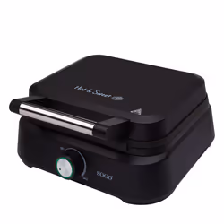 Sogo WAF-SS-7235, 2 waffle, Rettangolare, Nero, Acciaio inox, 17 cm, 1500 W, 293 mm