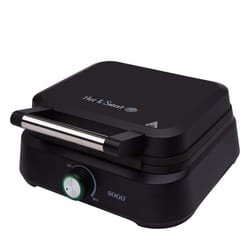 Sogo WAF-SS-7235 piastra per waffle 2 waffle 1500 W Nero, Acciaio inox