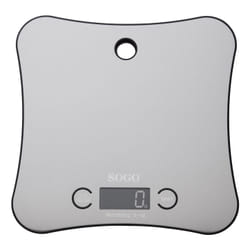 Sogo BAC-SS-2915 bilancia da cucina Acciaio inox Superficie piana Quadrato Bilancia da cucina elettronica