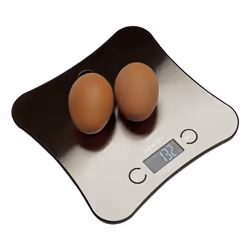Sogo BAC-SS-2915 bilancia da cucina Acciaio inox Superficie piana Quadrato Bilancia da cucina elettronica