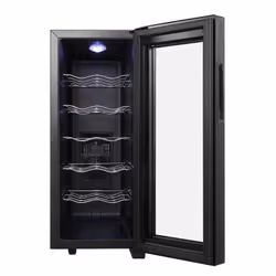 Sogo NEV-SS-21905 cantina vino Cantinetta vino con compressore Libera installazione Grigio 12 bottiglia/bottiglie