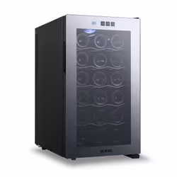Sogo NEV-SS-21910, Cantinetta vino con compressore, Libera installazione, 18 bottiglia/bottiglie, Luce interna, Acciaio inox