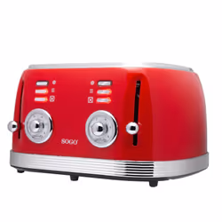 Sogo TOS-SS-5465 tostapane 6 4 fetta/e Rosso