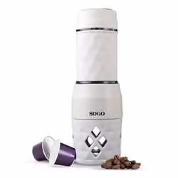 Sogo CAF-SS-5612, Macchina da caffè combi, 0,08 L, Capsule caffè, Caffè macinato, Bianco
