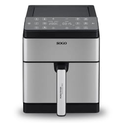 Sogo FRE-SS-10915 friggitrice Singolo 8 L Indipendente 1800 W Friggitrice ad aria calda Nero, Acciaio inox