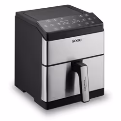Sogo FRE-SS-10915 friggitrice Singolo 8 L Indipendente 1800 W Friggitrice ad aria calda Nero, Acciaio inox - Vista aggiuntiva 2