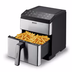 Sogo FRE-SS-10915 friggitrice Singolo 8 L Indipendente 1800 W Friggitrice ad aria calda Nero, Acciaio inox - Vista aggiuntiva 3