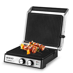 Sogo SAN-SS-7132 tostiera 2000 W Nero, Acciaio inox