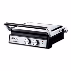 Sogo SAN-SS-7132 tostiera 2000 W Nero, Acciaio inox