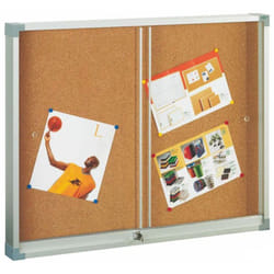 Faibo - vetrina con porta in plexiglass acrilico e superficie in sughero of sughero 60X80 cm