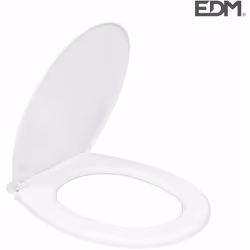 Sedile per wc - basic - bianco - 600gr - con viti - edm