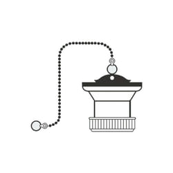 Valvola lavabo ø 70mm con catena 1' 1/2'