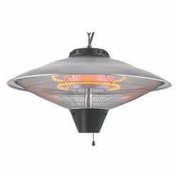 Terrazzo riscaldamento tetto 2.100w - protezione surriscaldamento - ip24 - griglia di sicurezza - raggio d'azione 3 m - regol ...