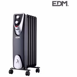 Radiatore "black edition" - senza olio - (6 elementi) - 3 livelli di potenza - 400/600/1000w - massima leggerezza - riscalda ...