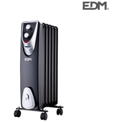 EDM - Radiatore modello 'black edition' - senza olio - (6 elementi) - 1000w