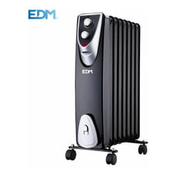 EDM - Radiatore Modello 'Black Edition' Senza Olio (8 Elementi) 500-1000-1500W