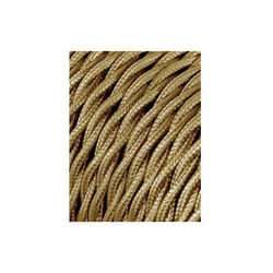 Cavo tessile intrecciato 2x0,75mm c-12 oro seta 5m